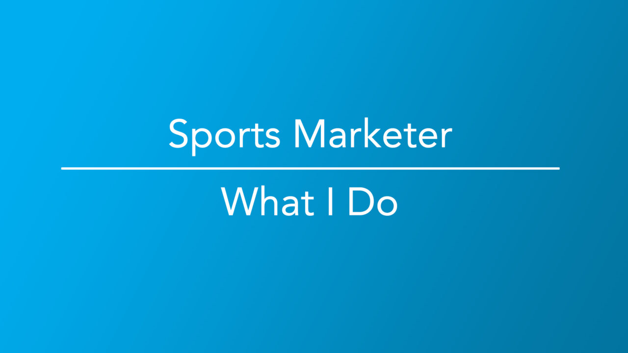 How To Become A Sports Marketer
