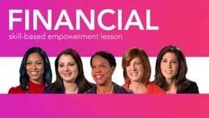 Diverse women role models smiling beneath the words Financial Literacy