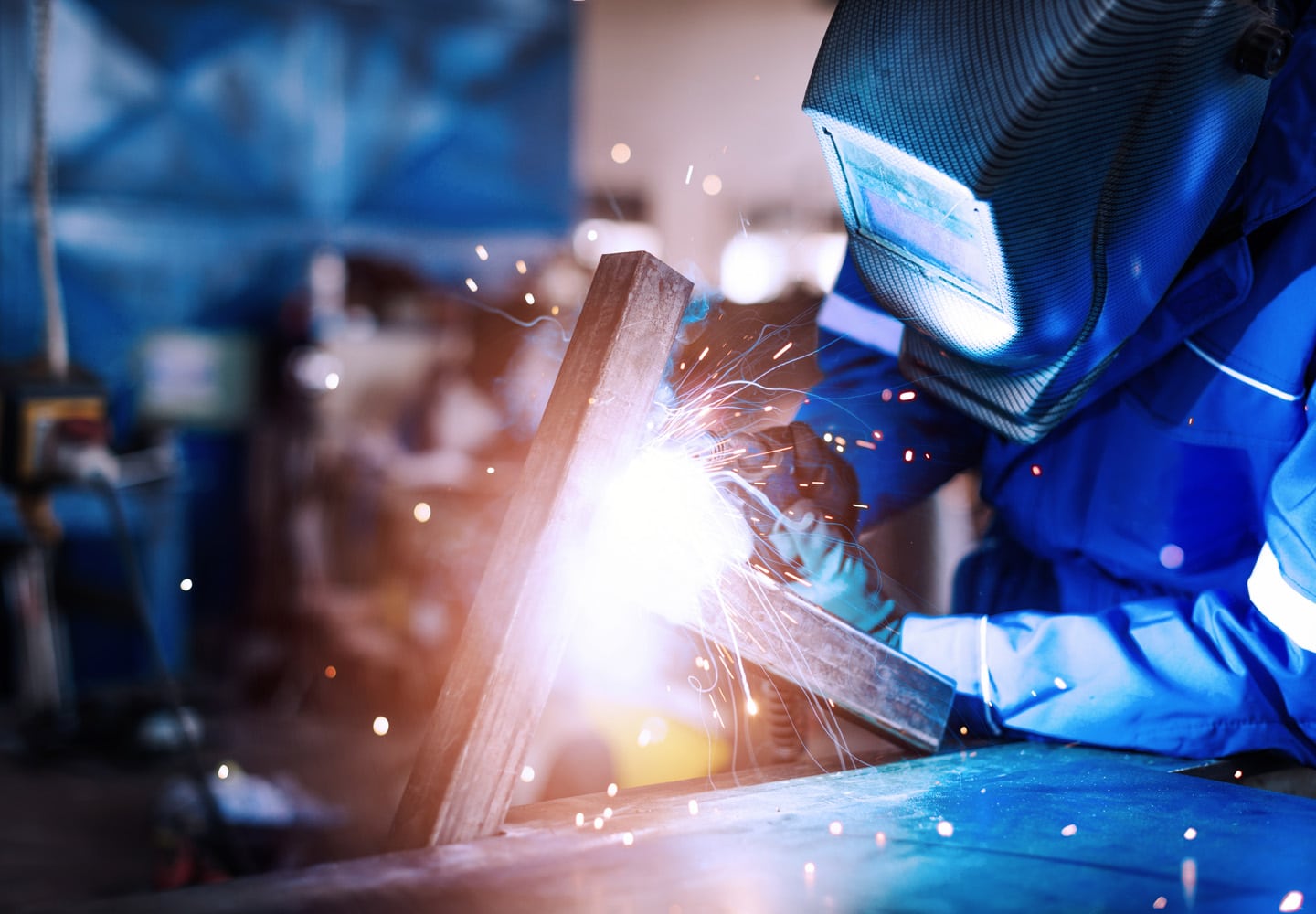 Mechanical engineer at work