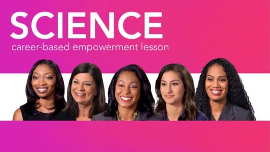 Diverse women role models discuss science careers with girls