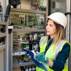 Electrical Engineer at electric panel