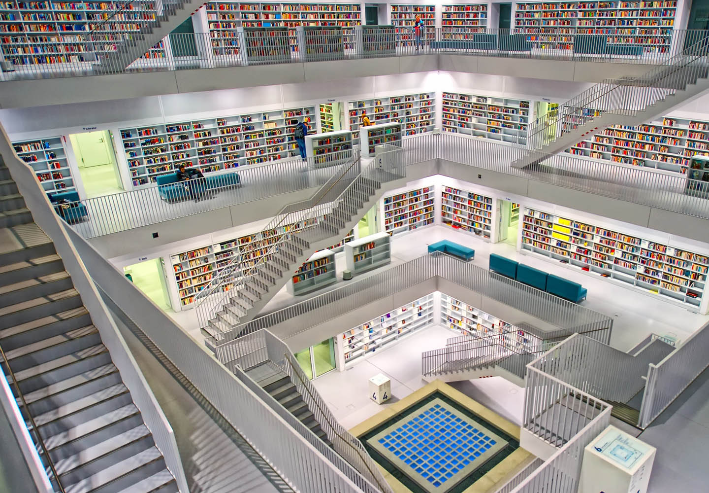 Interior of a library