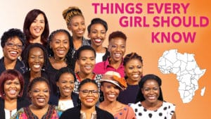 African Women Role Models giving advice to girls