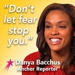 Don't let fear stop you. Danya Bacchus Motivational Mini-Poster