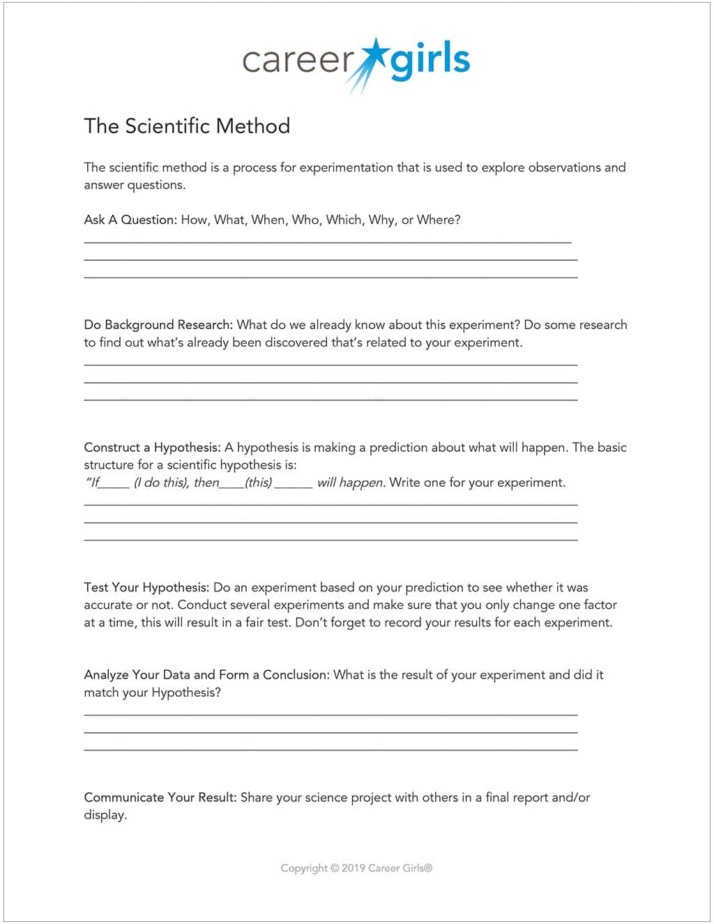 Scientific Method Handout