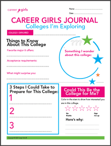 Career Girls Journal Colleges