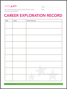 Career Exploration Record