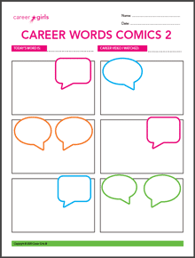 Career Words Comics