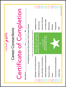 career connections certificate