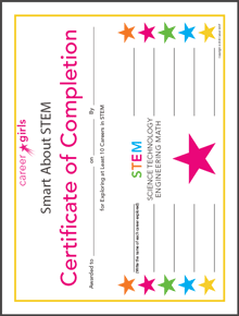 Smart About STEM Certificate
