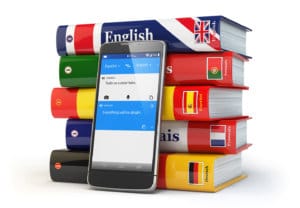 Linguistic books how to speak French, English, etc