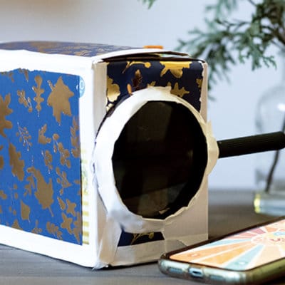 Movie projector diy project for filmmaking career activity