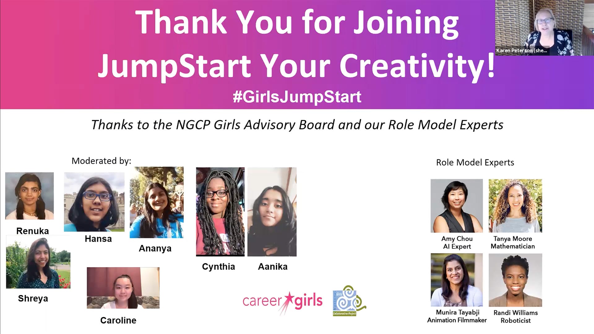 National Girls Collaborative AI Careers Jumpstart Your Creativity Career Girls Town Hall Event