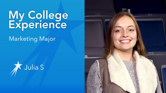 Julia S College Experience Marketing Major
