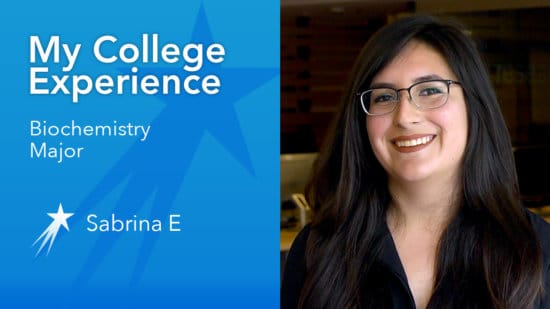 Sabrina E College Experience Biochemistry Major