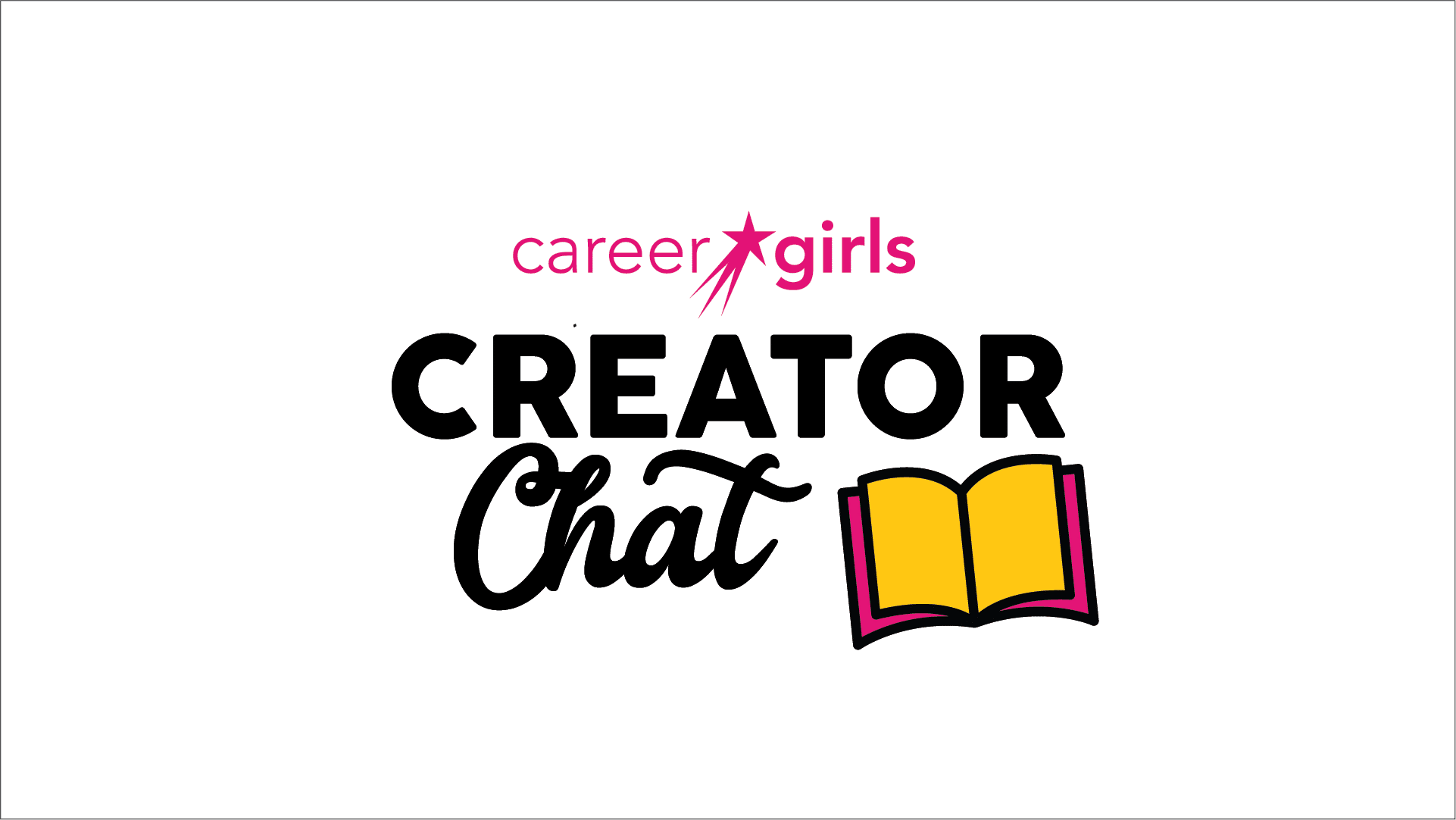 Creator Chats Literary Arts logo with an open book icon