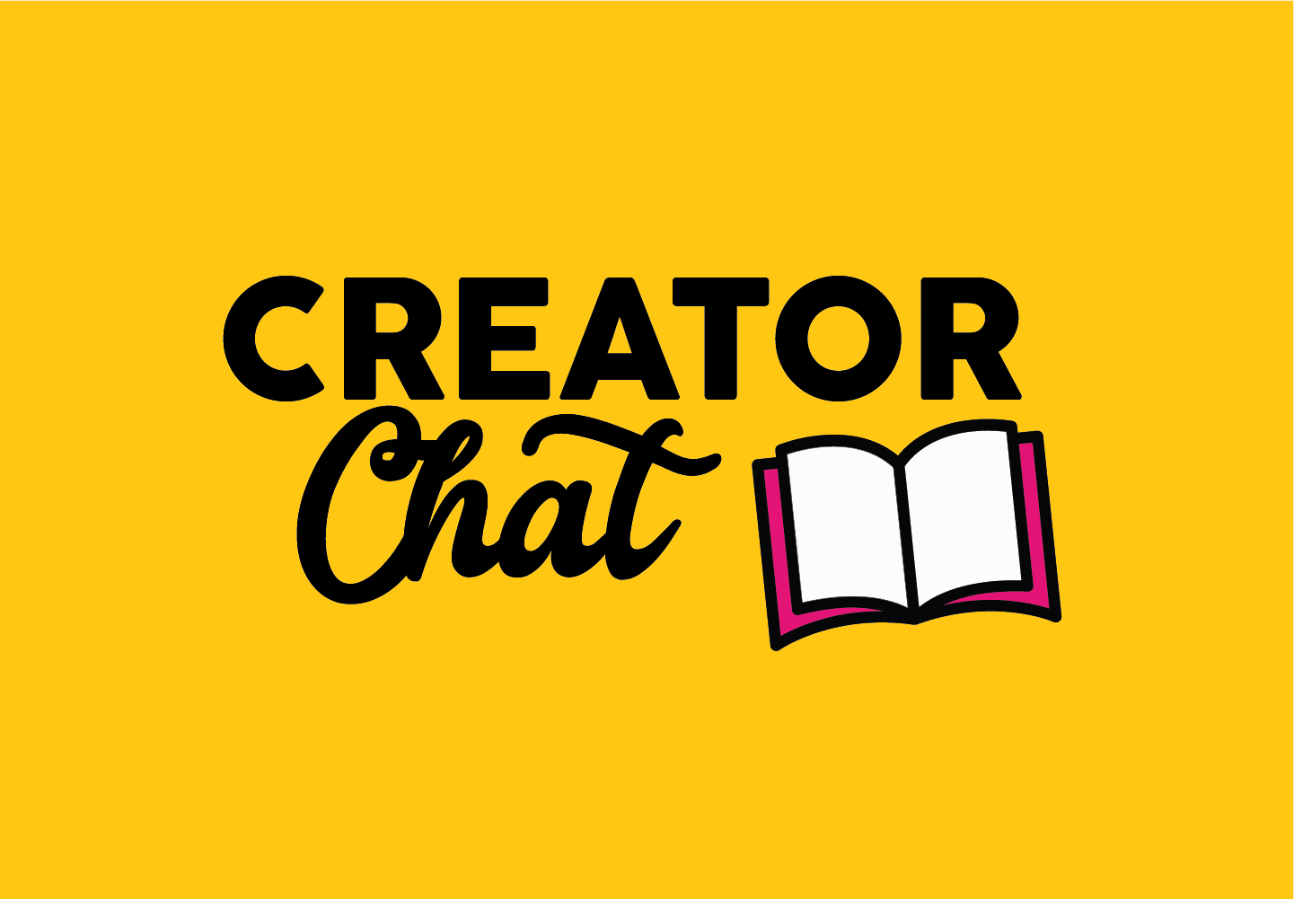 Literary Arts Creator Chat logo on yellow background