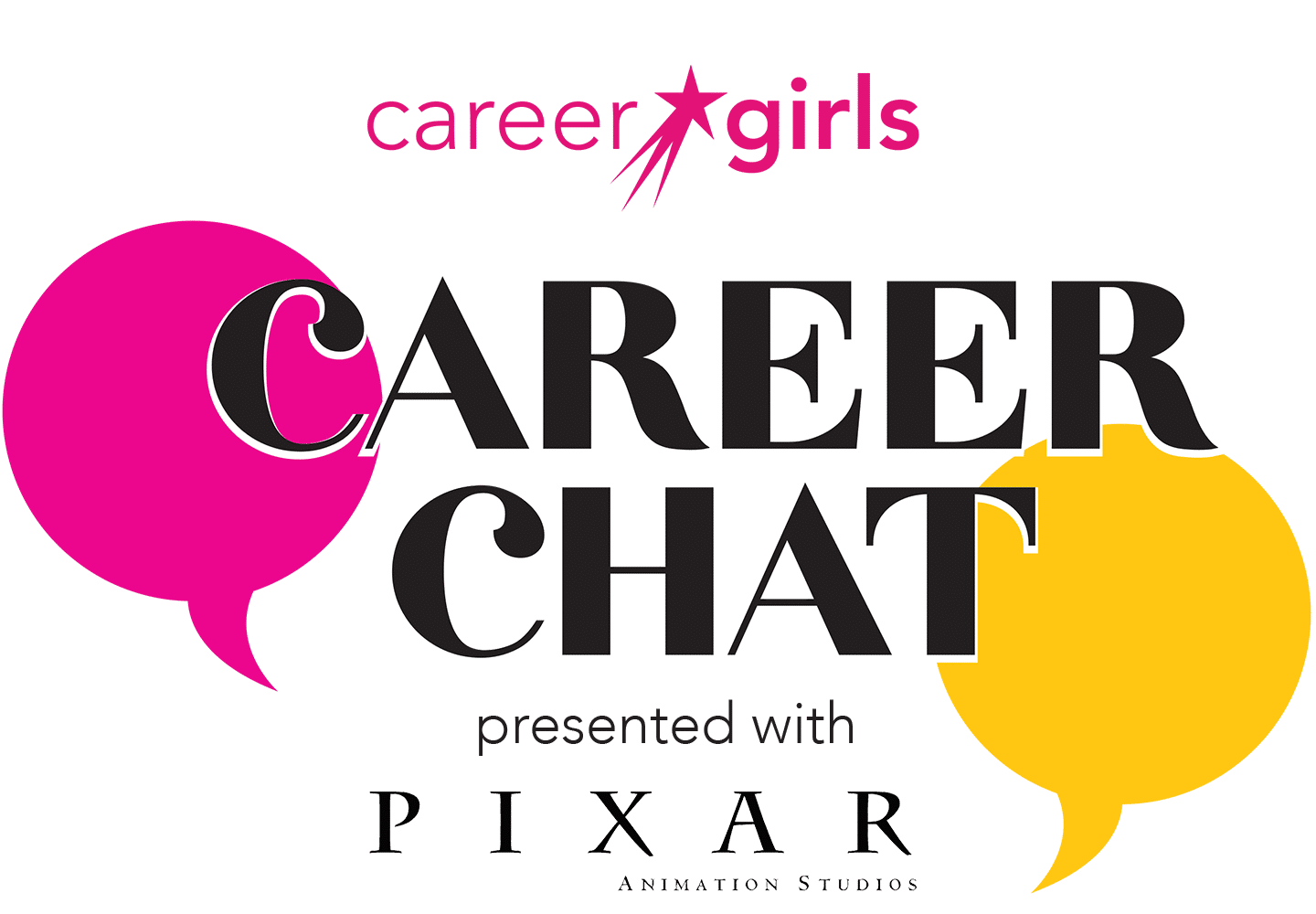 Career Chat Career Girls Pixar Animation Event Logo Graphic