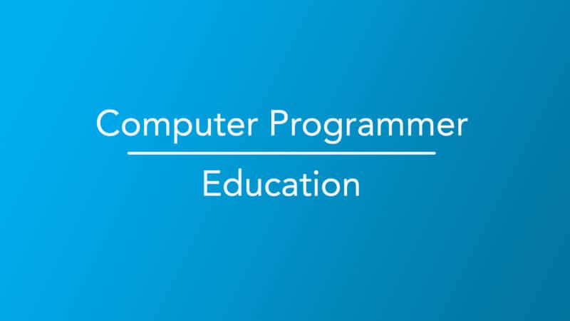 Computer Programmer, Education - Career Girls
