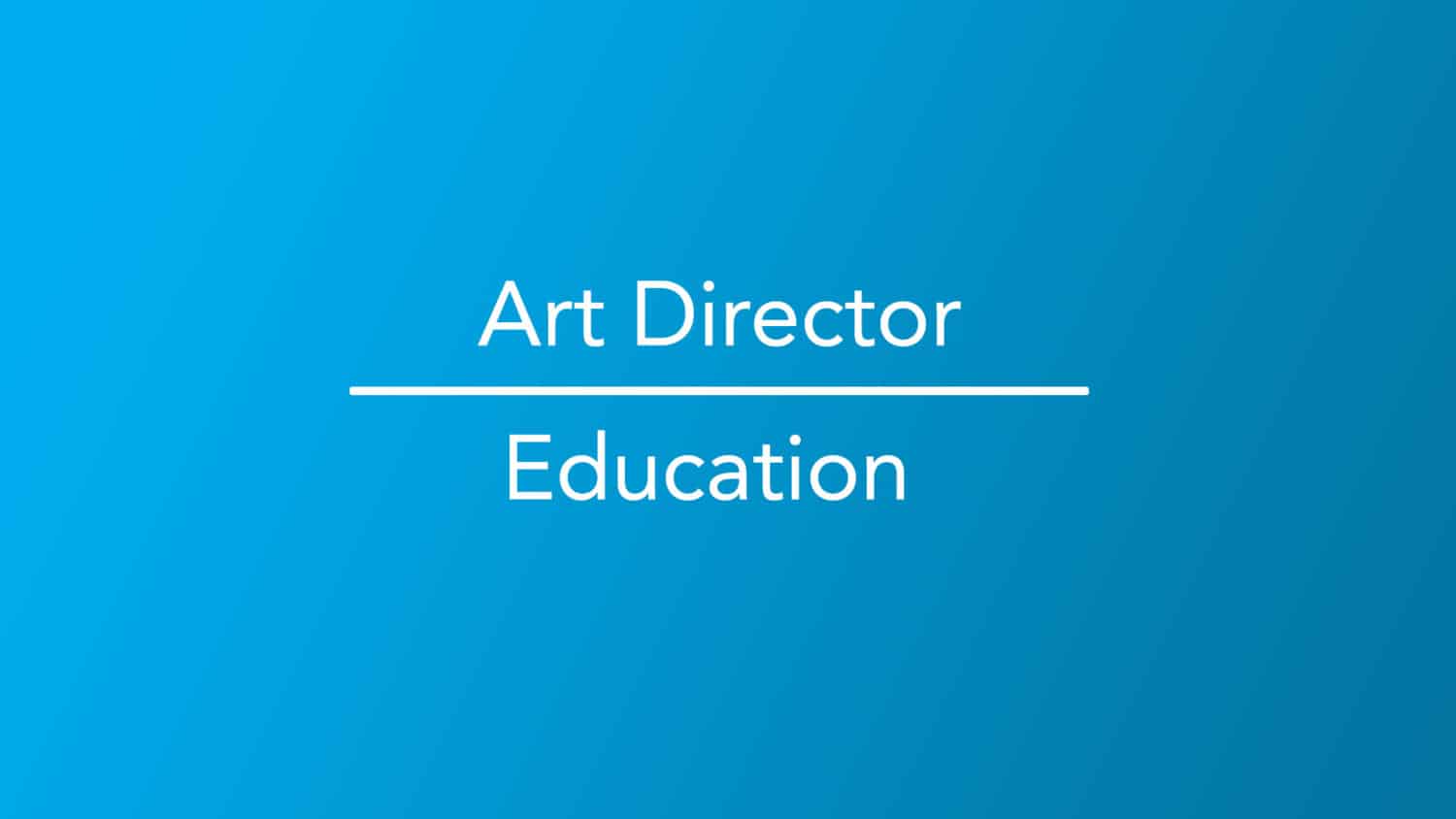 Art Director Education Career Girls
