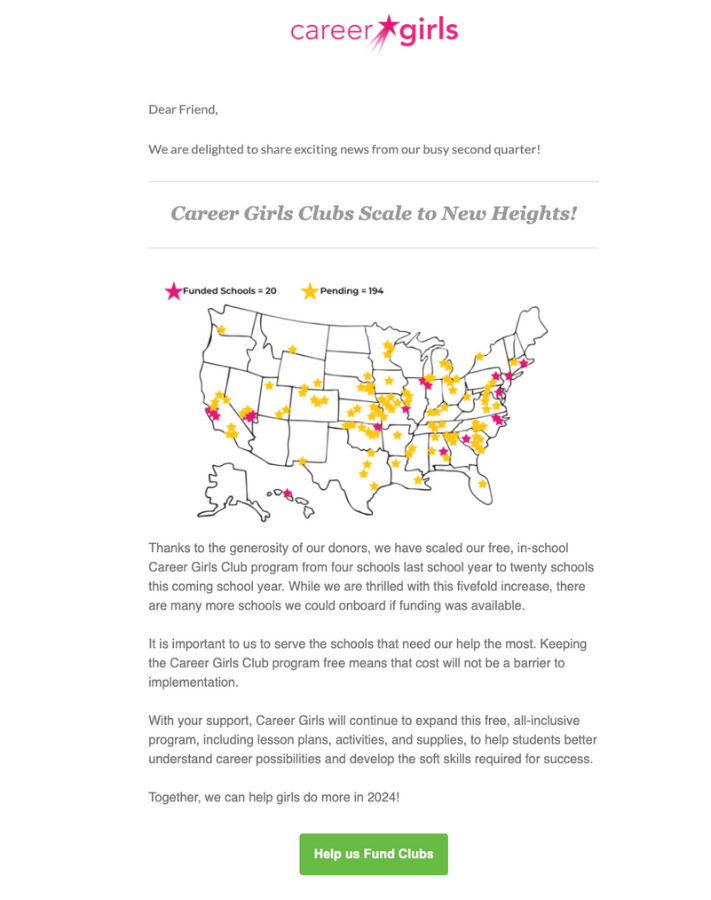 Image of the first article from the Career Girls 2024 Q2 Newsletter