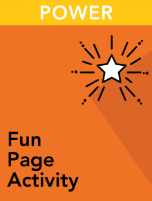 Using Your Power video fun page activity