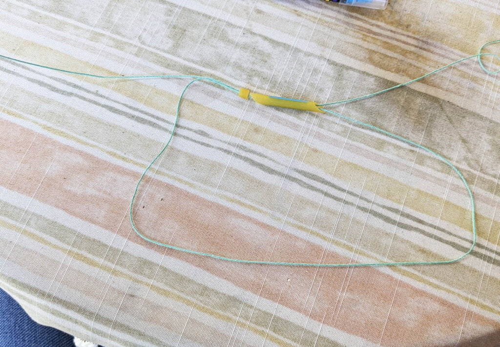 Genetics Empowerment Video Group Activity - Genetics DNA Model From Pasta - string the first group and then loop the string through again