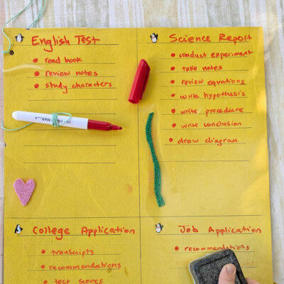 Completed activity ready to use