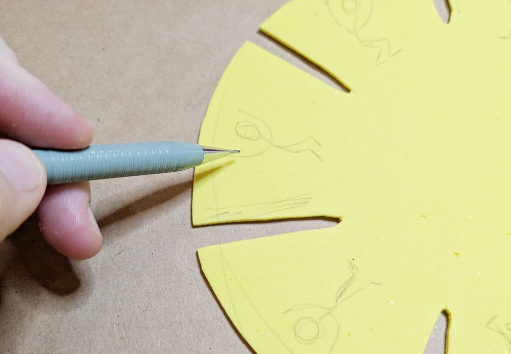 Animation Wheel Activity - sketch with pencil on each tab