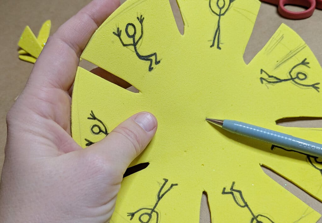 Animation Wheel Activity - poke hole in middle