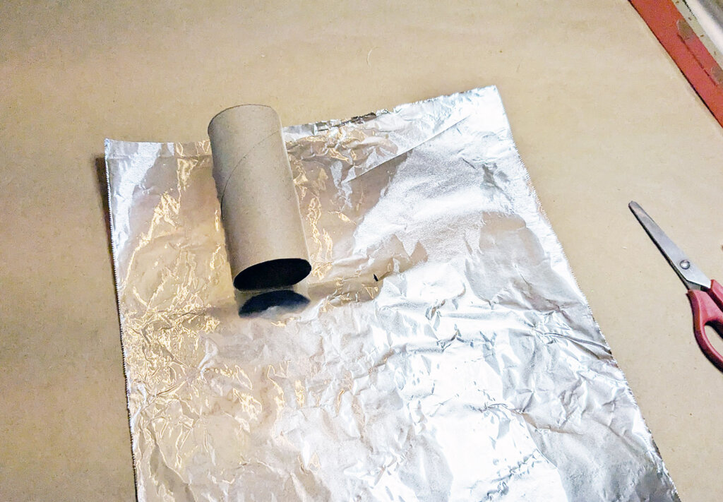 Craft Mini-Robot #2 - Activity for AI Career Exploration - aluminum foil