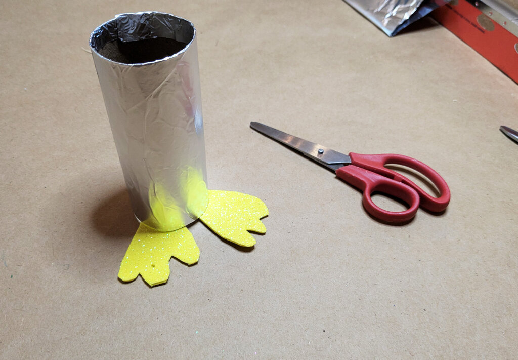 Craft Mini-Robot #2 - Activity for AI Career Exploration - add feet