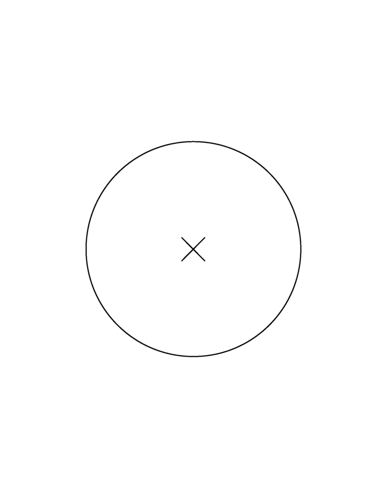 Zoetrope Activity circle cut-out template