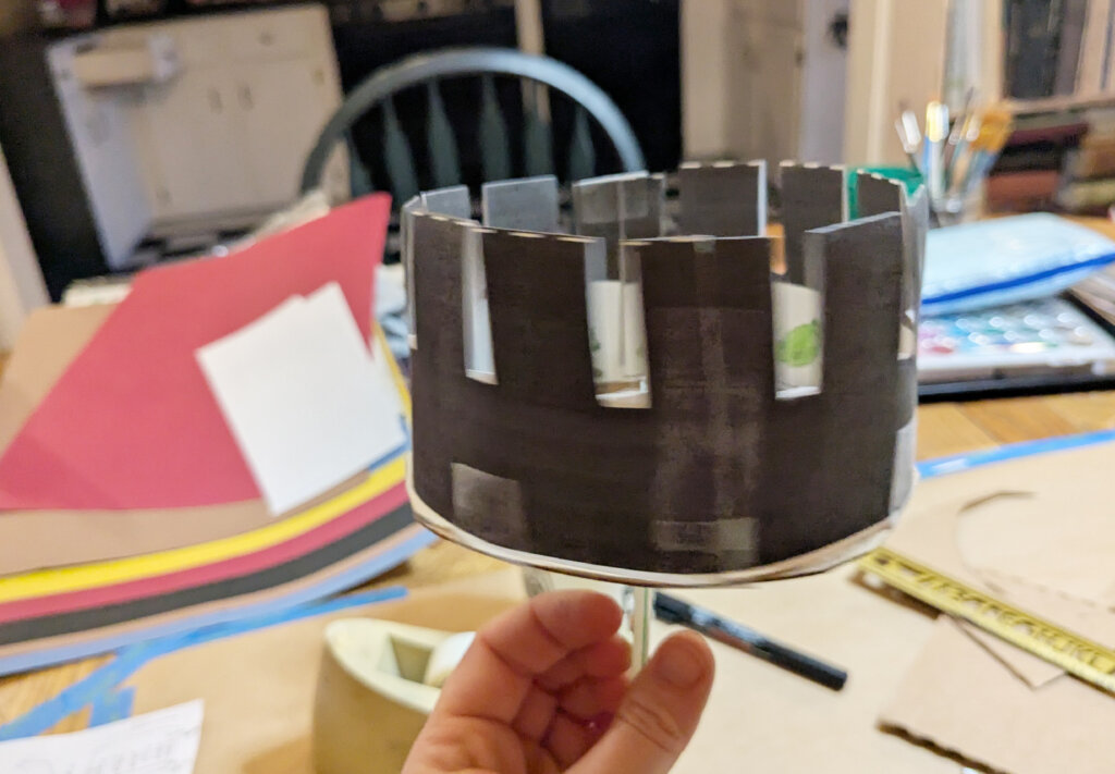 Zoetrope activity - finished example - spinning