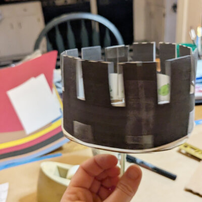 Zoetrope activity - finished example - spinning