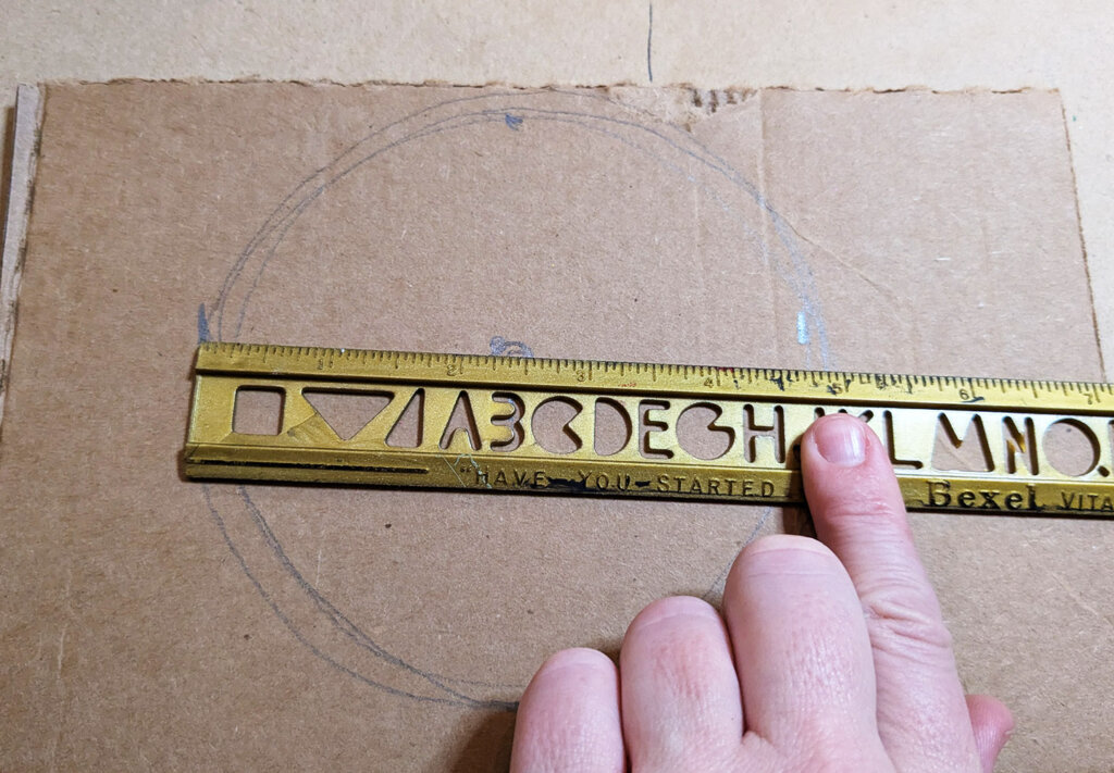 Zoetrope activity -measure cardboard circle